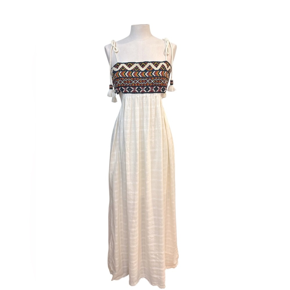 Free People Phoenix Beaded Maxi Boho Dress size M